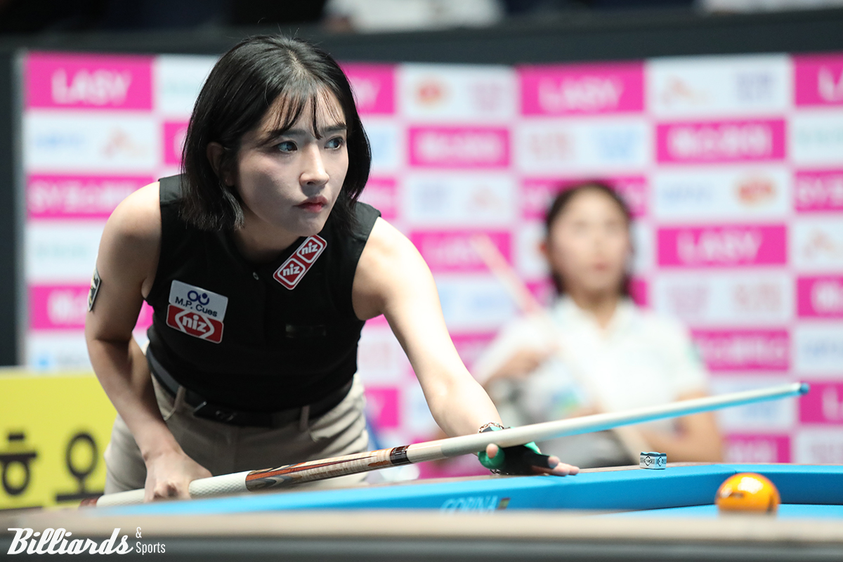 한슬기(34)가 이번 4차 투어 'SY 베리테옴므 LPBA 챔피언십'에서 사상 처음 준결승에 진출하며 길고 긴 도전의 결실을 이뤘다. 사진=고양/이용휘 기자 