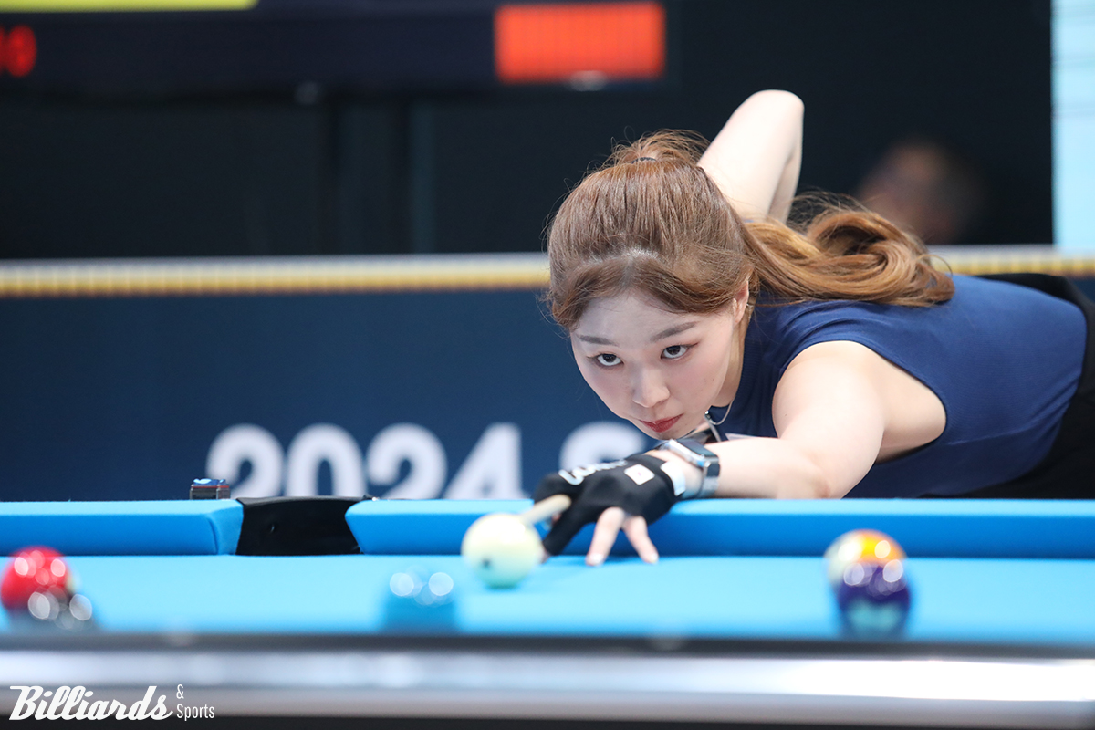 한국의 서서아(전남)가 2025 WPA 푸동탕청 차이나 9볼 오픈에서 아쉽게 16강으로 대회를 마감했다.  사진=빌리어즈앤스포츠 DB
