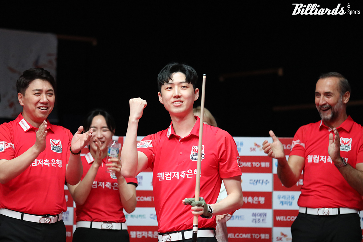 7세트 남자단식에서 승부를 마무리한 한지승(웰컴저축은행).