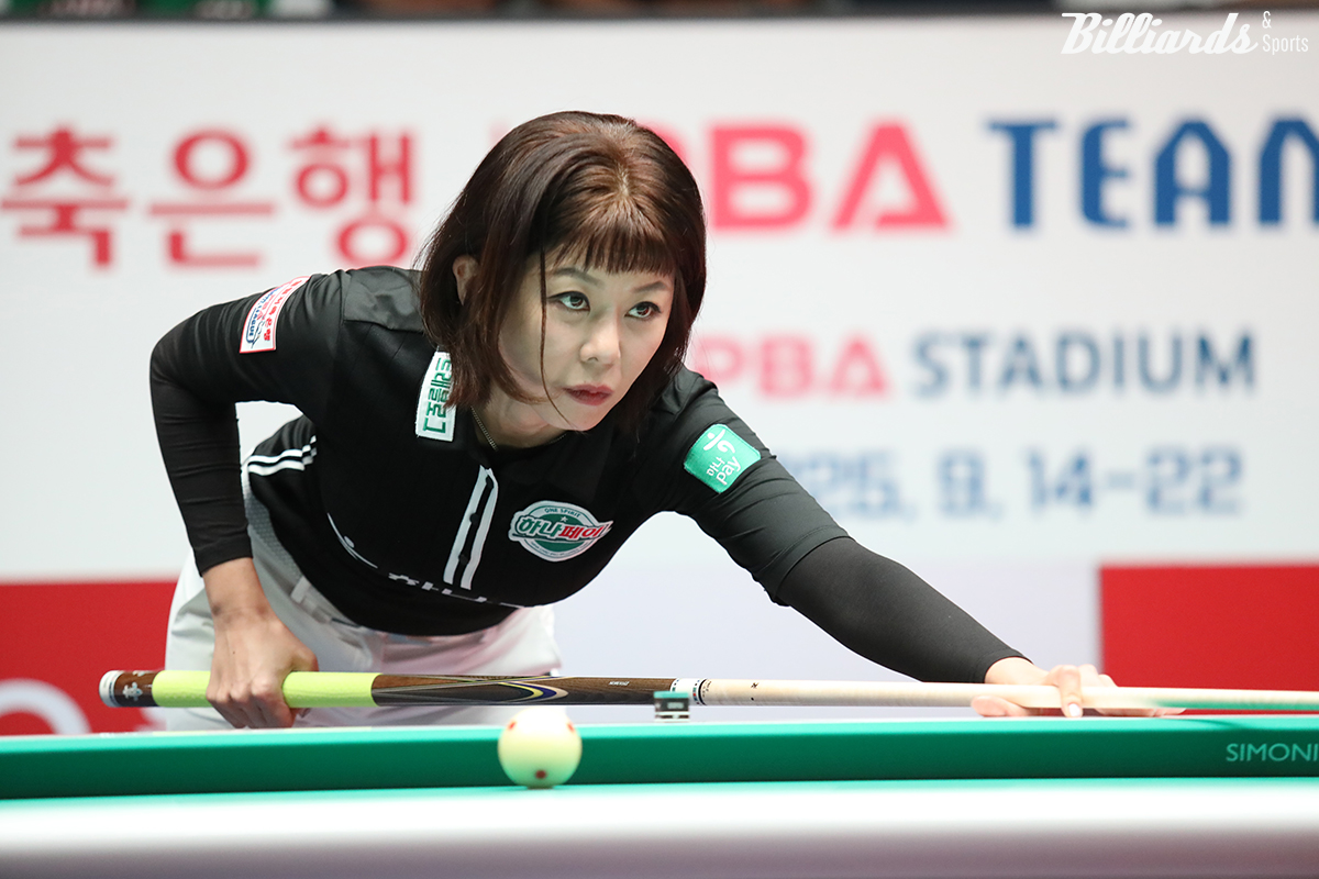 김가영(하나카드)은 2세트와 6세트를 따내며 승리의 수훈갑이 됐다.