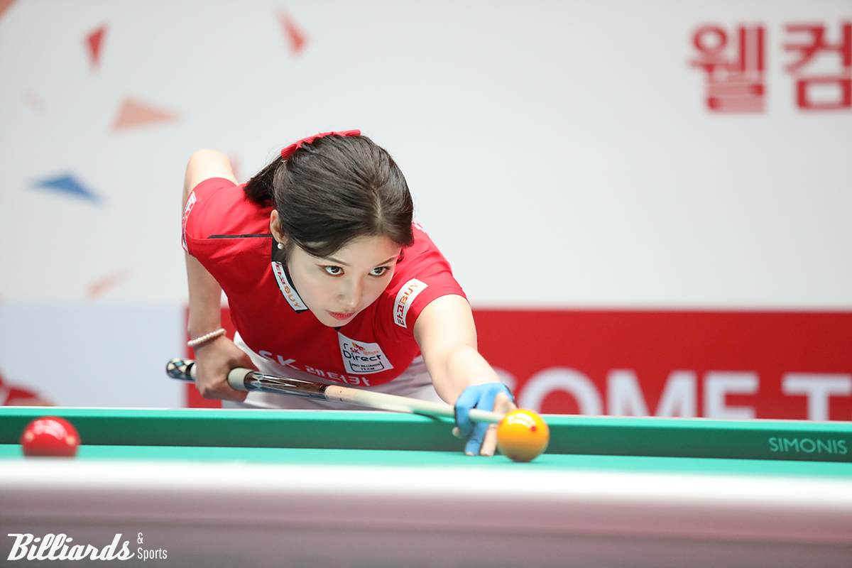 SK렌터카가 PBA 팀리그 3라운드 4일 차에 하이원리조트를 4-2로 꺾고 3연승을 달리며 2위를 유지했다.  사진=이용휘 기자