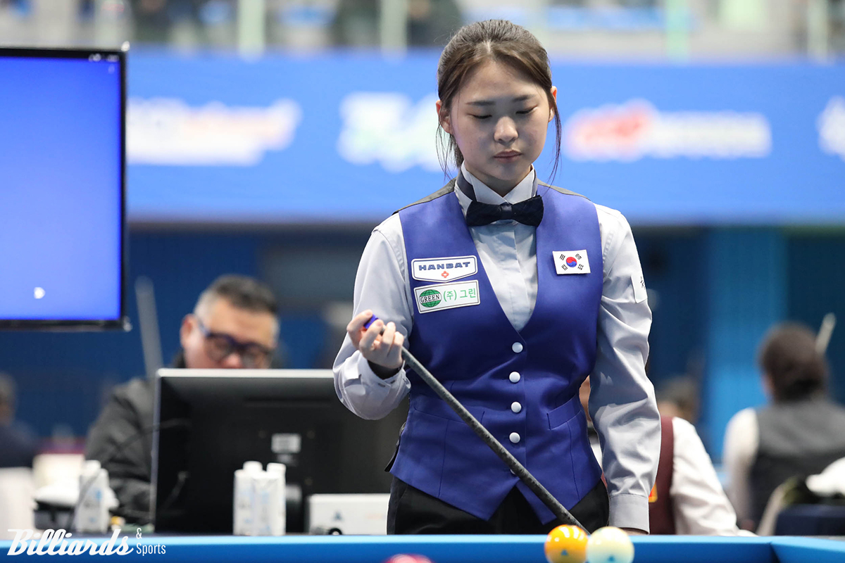 김하은(남양주)이 오는 23일 스페인 무르시아에서 열리는 여자 3쿠션 세계선수권에 세 번째 출사표를 던진다.  빌리어즈앤스포츠 DB