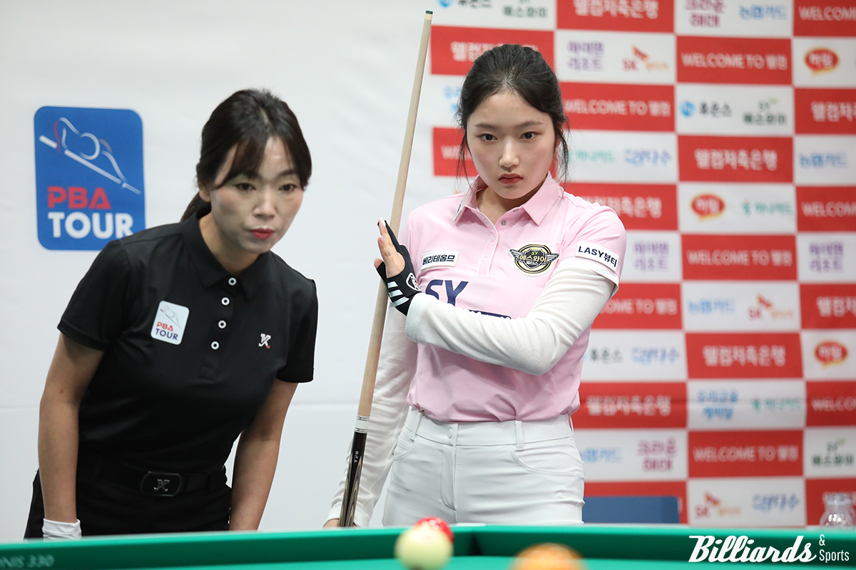 6세트에서 스롱 피아비(우리금융캐피탈)를 꺾은 한지은(에스와이). 사진=이용휘 기자