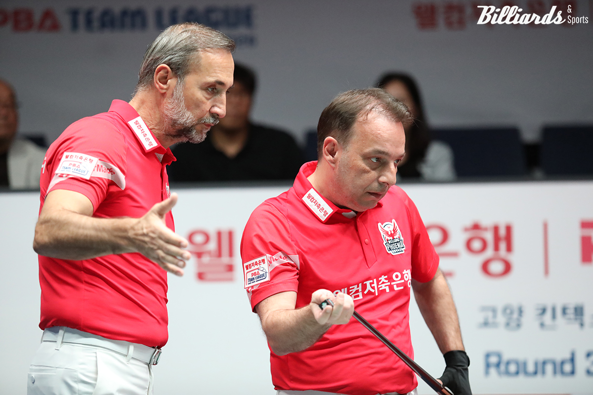 웰컴저축은행은 경기 초반부터 사이그너와 다니엘 산체스의 막강한 라인업으로 상대들을 압도하고 있다.