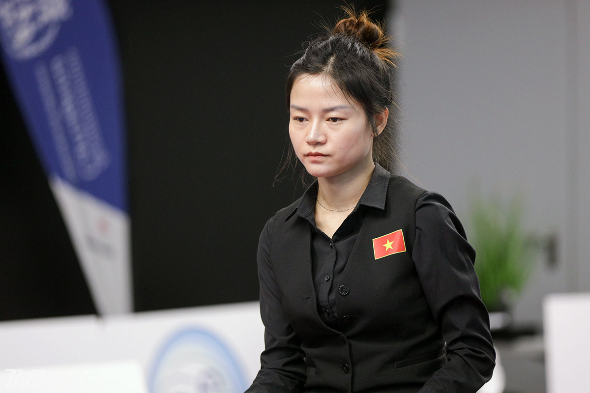 베트남의 2년 연속 여자 3쿠션 세계선수권 준결승 진출을 달성한 응우옌티리엔(베트남).