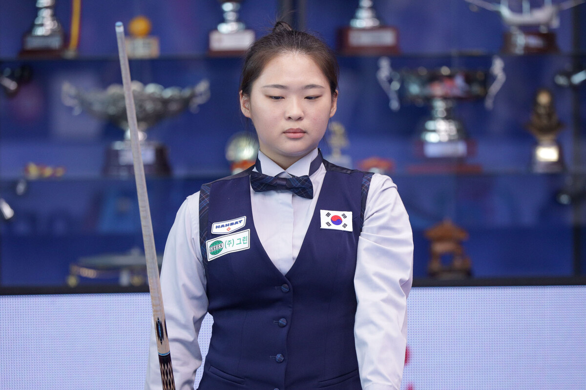 한국의 김하은(남양주)이 25일 밤 11시에 열린 세계선수권대회 결승에서 져 아쉽게 준우승에 머물렀다.  사진=SOOP 제공