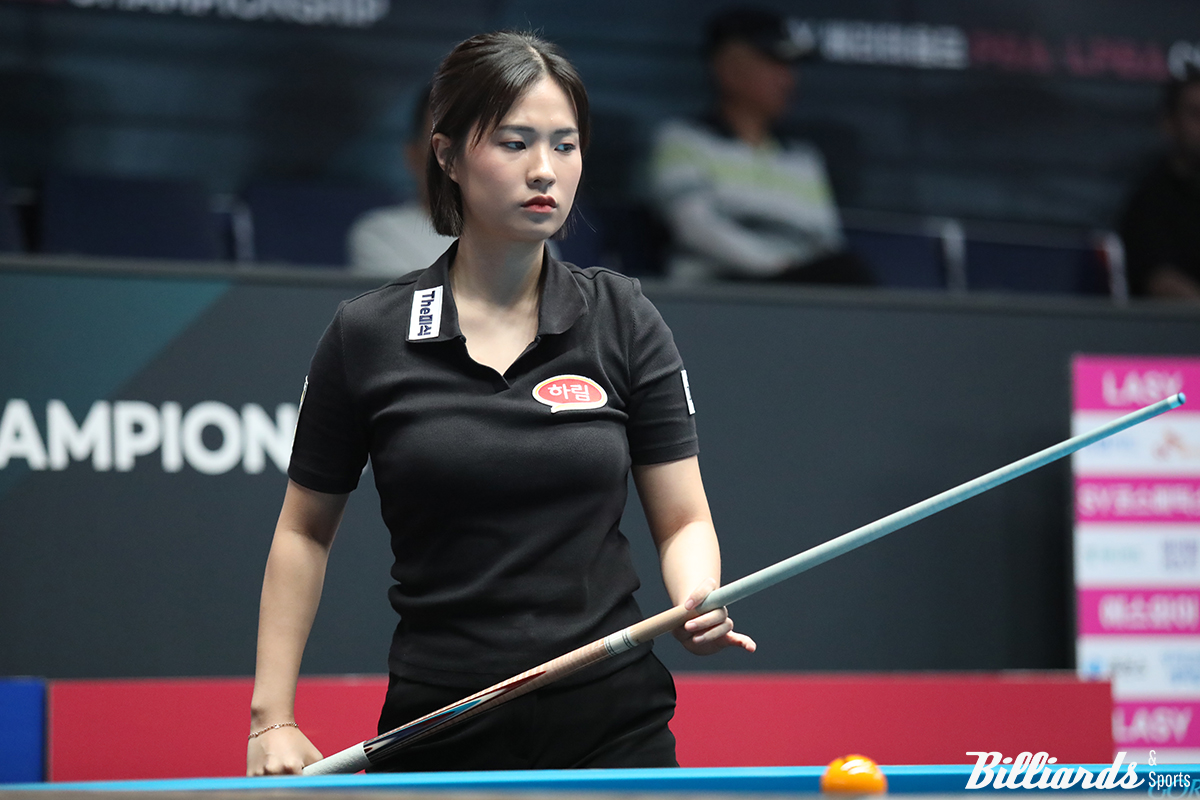 박정현(하림)이 5차 투어 예선 두 경기를 모두 1점대에 육박하는 공격력을 앞세워 25점을 완주하고 승리를 거뒀다.  사진=이용휘 기자