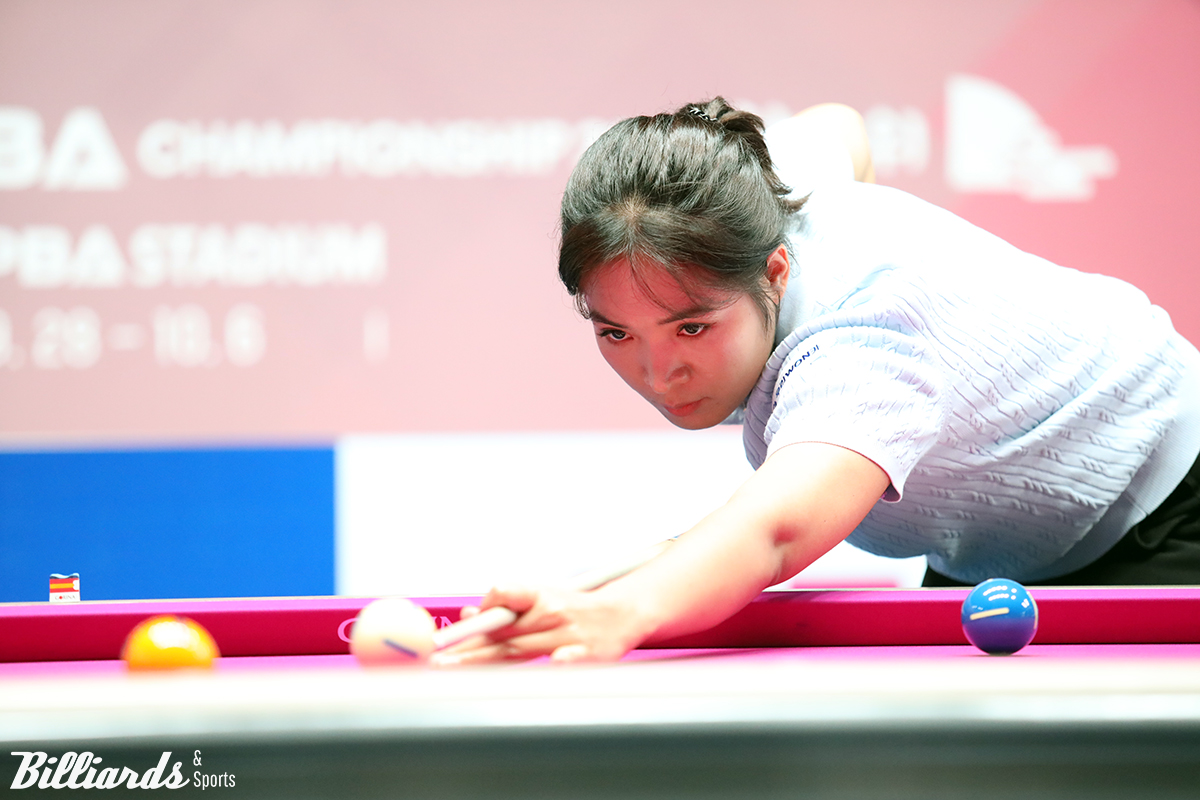 스롱 피아비(우리금융캐피탈)가 5차 투어 64강전에서 애버리지 1.389로 승리를 거두고 32강에 진출했다.  사진=고양/이용휘 기자