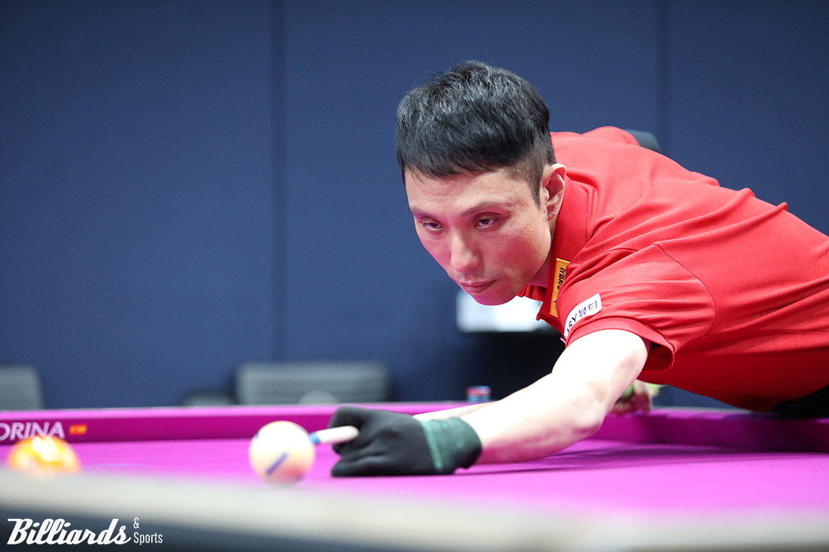 최원준1(에스와이)은 애버리지 2.087로 애태희를 3-1로 꺾었다.