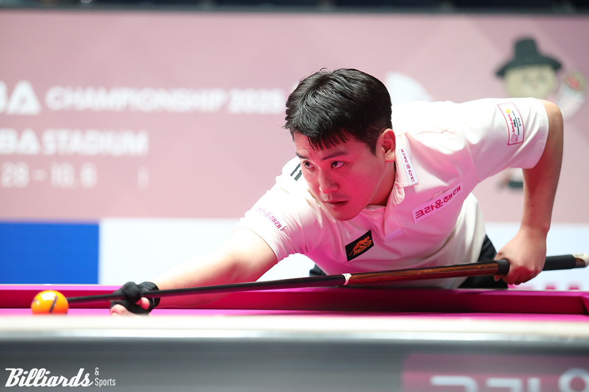 오태준(크라운해태)은 애버리지 2.083의 화력으로 정찬국을 3-1로 제압했다.