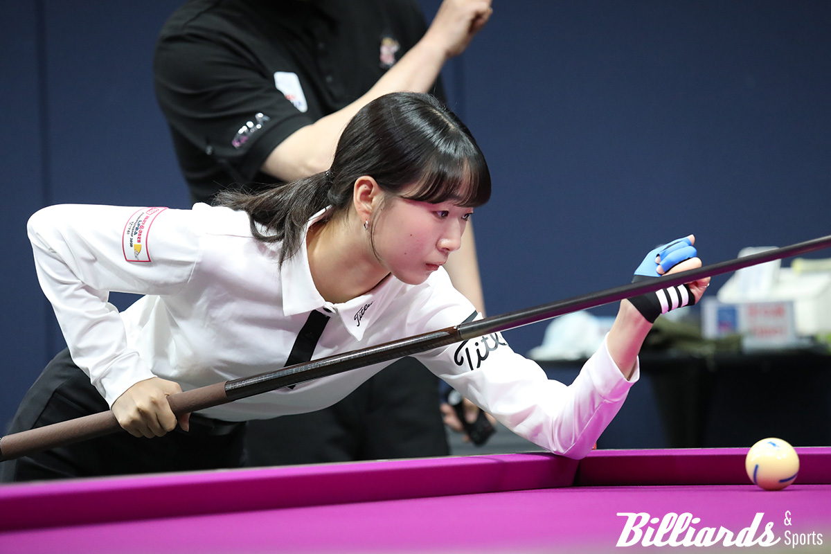 한슬기를 상대로 3-0의 승리를 거두고 두 대회 연속 16강에 오른 전어람.