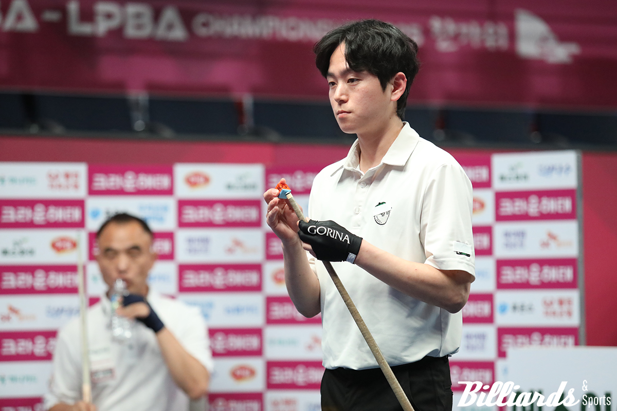이번 프로당구 5차 투어 128강에서 직전 4차 투어 우승자 이승진과 대결한 박광수