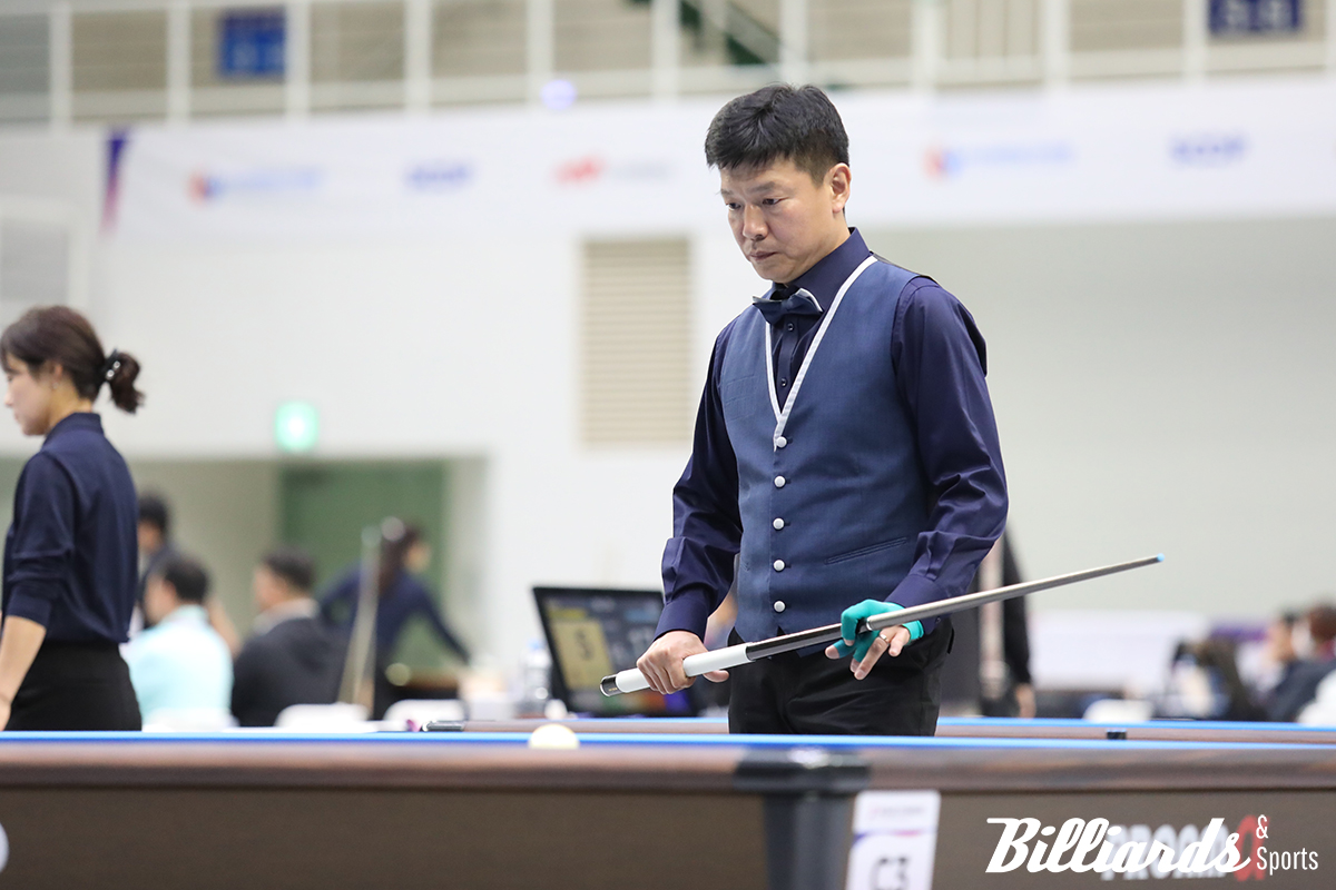 1쿠션에 이어 3쿠션에서도 준결승에 오르며 입상을 확정한 박수영