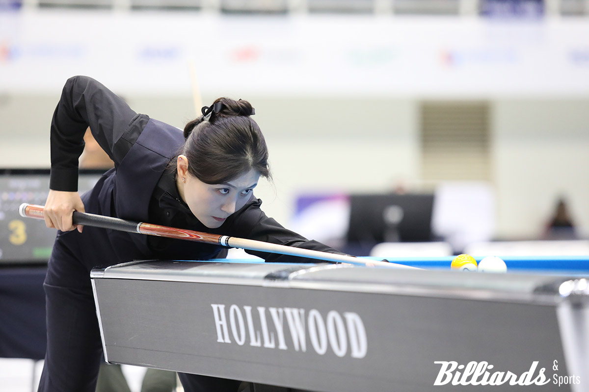 임윤미가 남원당구선수권과 경남고성군수배에 이어 전국체전에서 3개 대회 연속 우승에 도전한다. 사진=부산/이용휘 기자