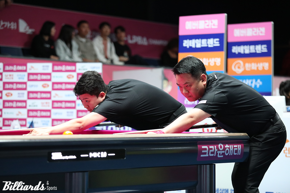 조재호 vs 조건휘 16강전 뱅킹 장면.