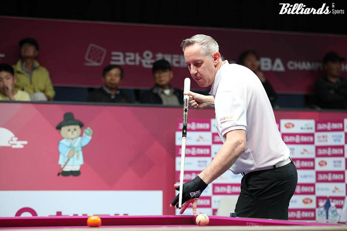 서현민에게 1-2로 지고 있던 레펀스는 4세트 7:10에서 천금같은 역전 8점타로 승리를 거두며 기사회생했다.