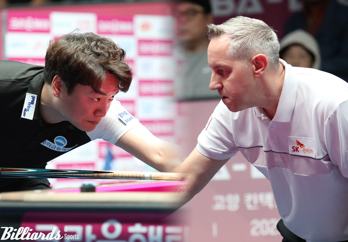 강민구(왼쪽)와 에디 레펀스(오른쪽)가 6일 낮 12시에 벌어지는 준결승전에서 대결한다.