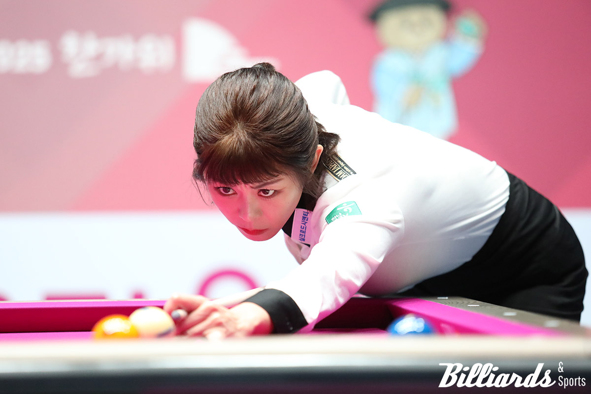 결승전에서 임경진을 4-3으로 물리친 김가영.