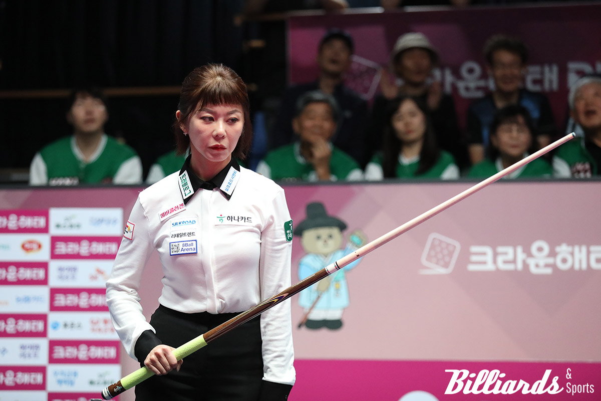 결승전에서 생각이 많은 김가영.