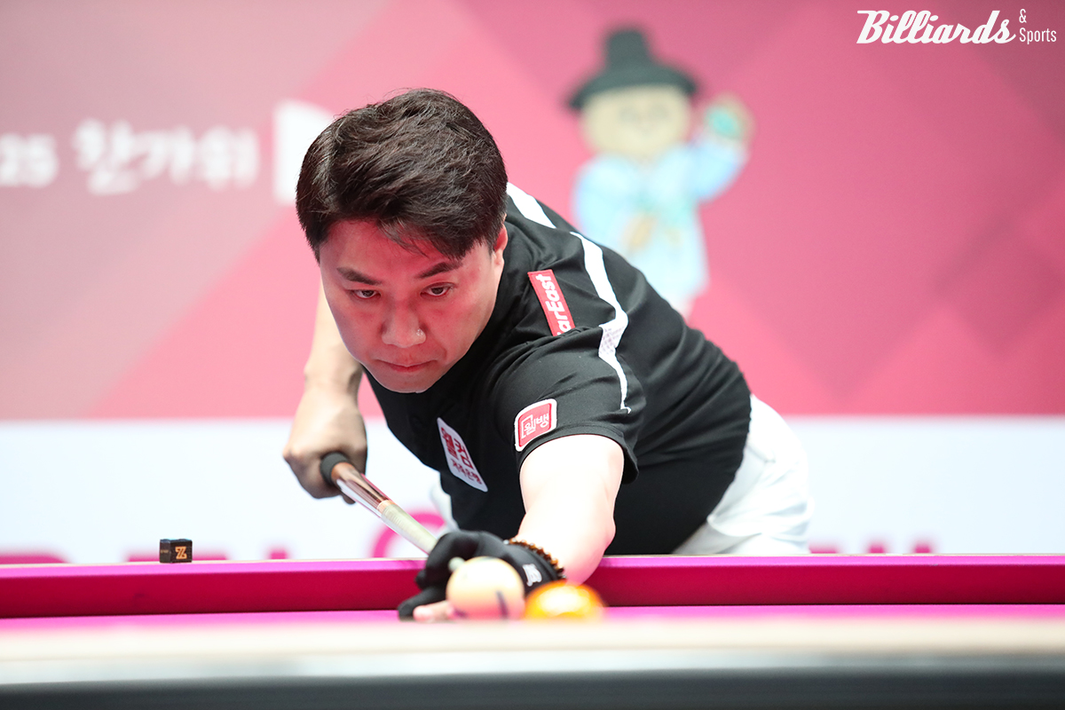 세트스코어 0-2에서 2-2 동점 후 3-2로 역전하며 첫 결승 진출에 다가갔던 김종원.