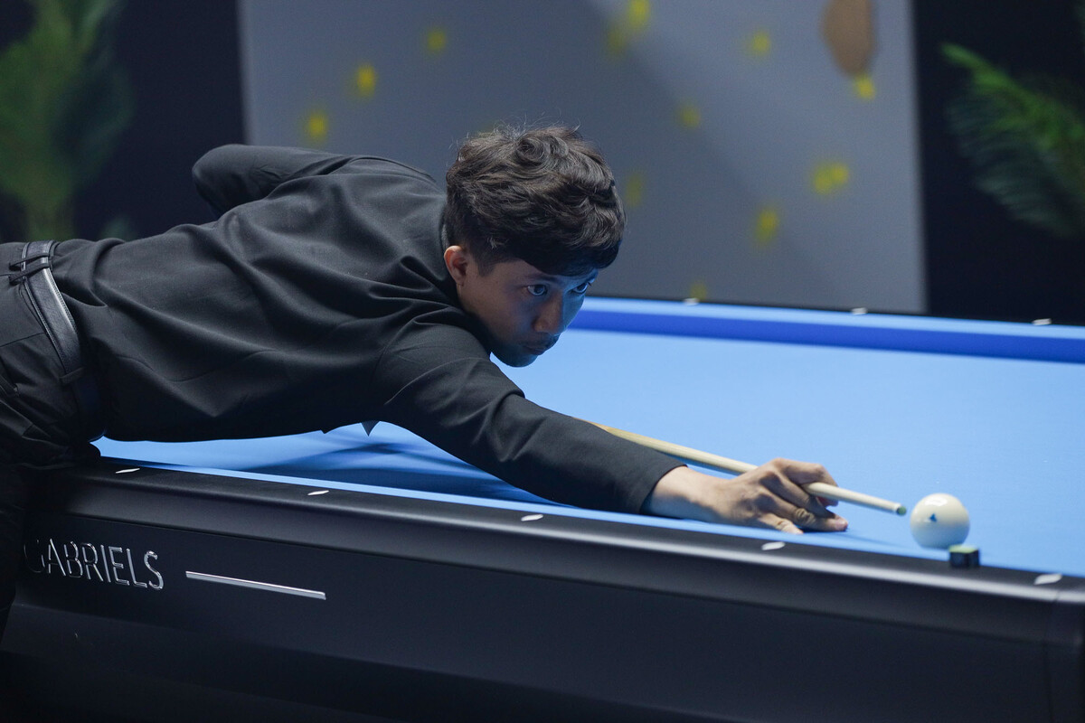 애버리지 3.000으로 강호 페드로 피에드라부에나(미국)를 꺾은 베트남의 응우옌반타이.