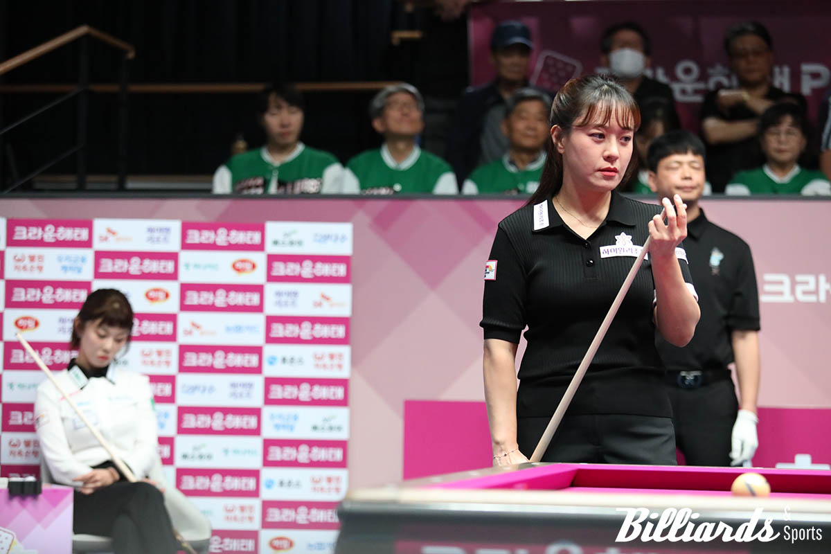 김가영과 결승전에서 맞붙은 임경진.