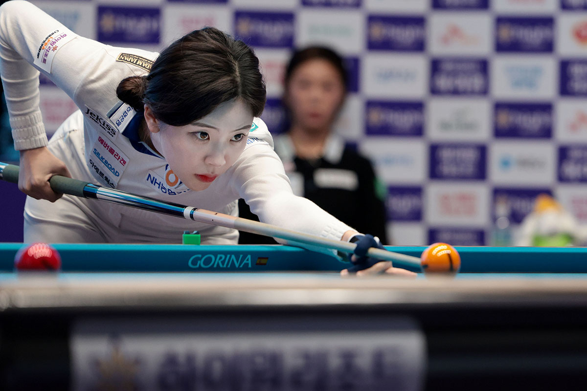 박정현과 김가영을 연파한 정수빈. 사진=PBA 제공