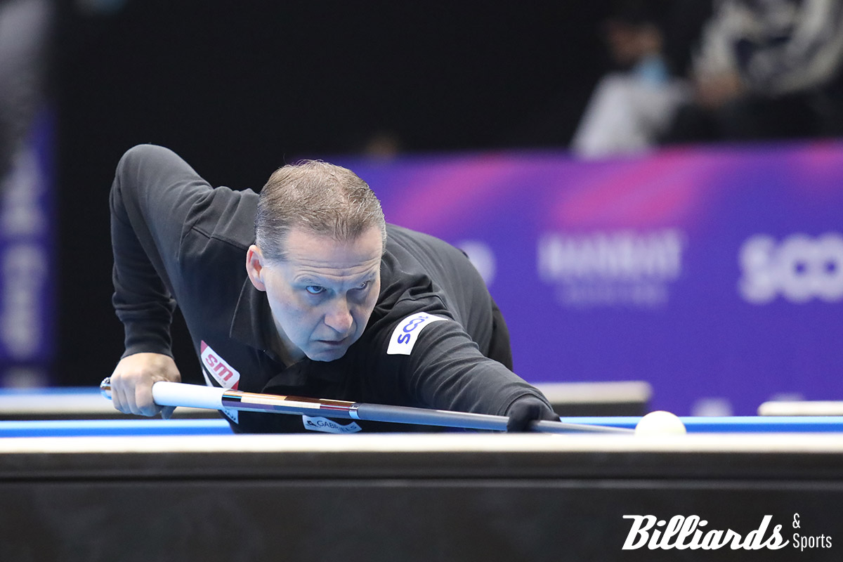 '2025 광주 세계3쿠션당구월드컵'에 출전한 '세계랭킹 1위' 에디 멕스. 사진=광주/이용휘 기자