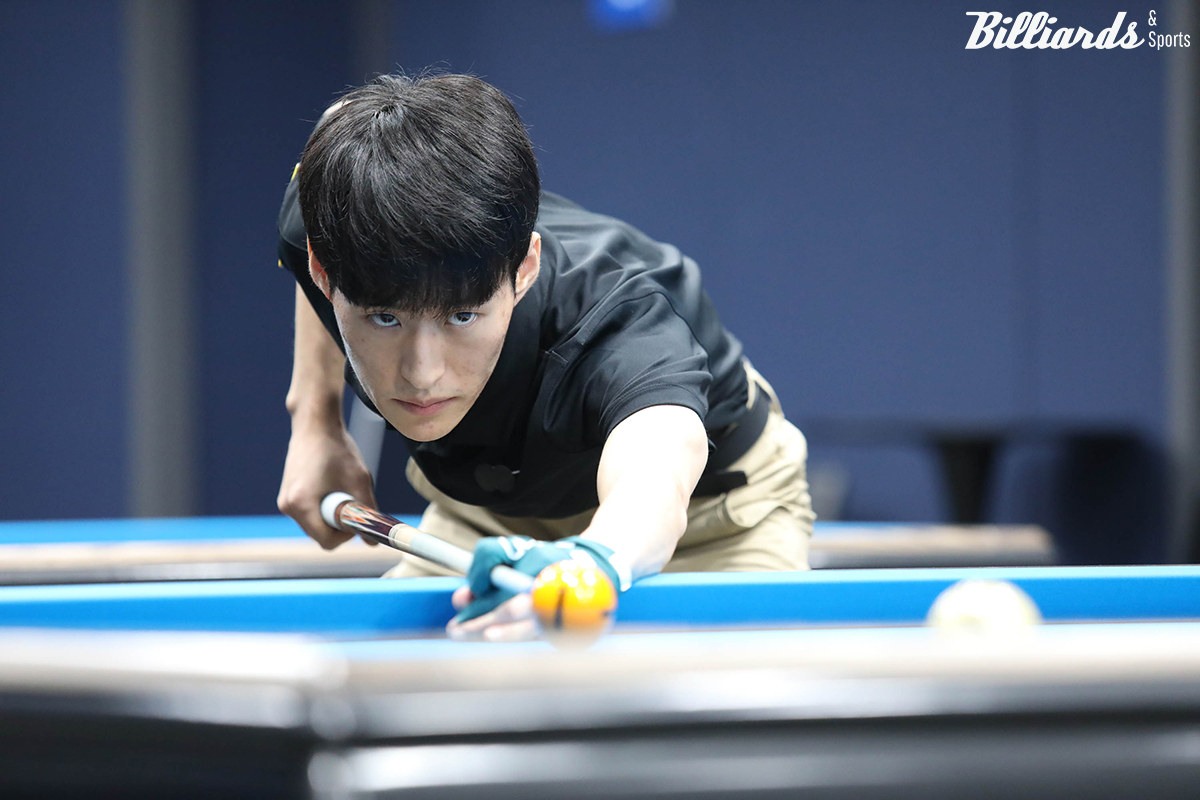 김홍민(25)이 7차 투어 32강전에서 다니엘 산체스(웰컴저축은행)와 16강 진출을 다툰다.  사진=이용휘 기자