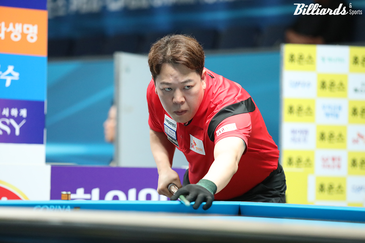 강동궁은 윤순재, 박기호, 김현우1(NH농협카드)을 꺾고 16강에 올라왔다.