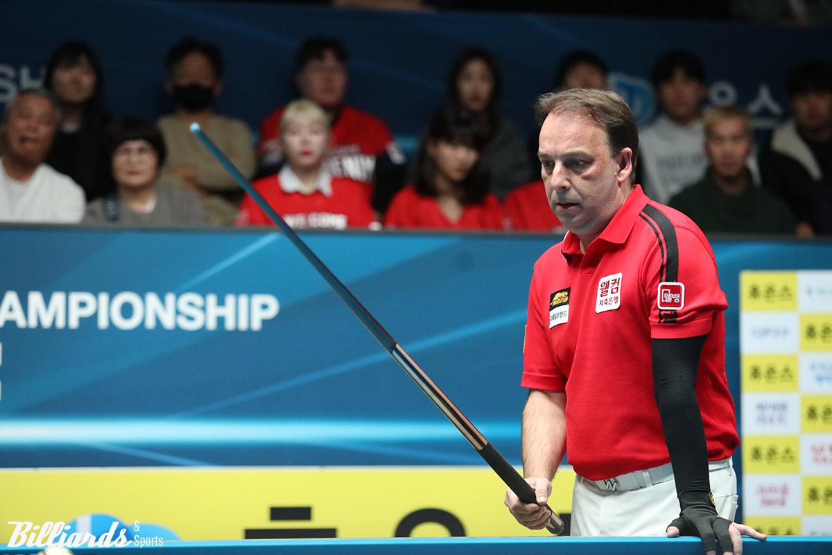 강동궁을 꺾고 8강에 올라간 다니엘 산체스(웰컴저축은행).