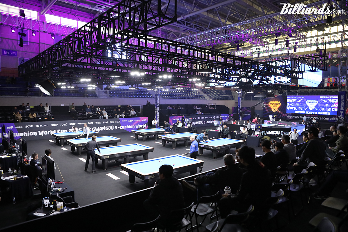 2025 광주 세계3쿠션당구월드컵 경기장.  사진=이용휘 기자