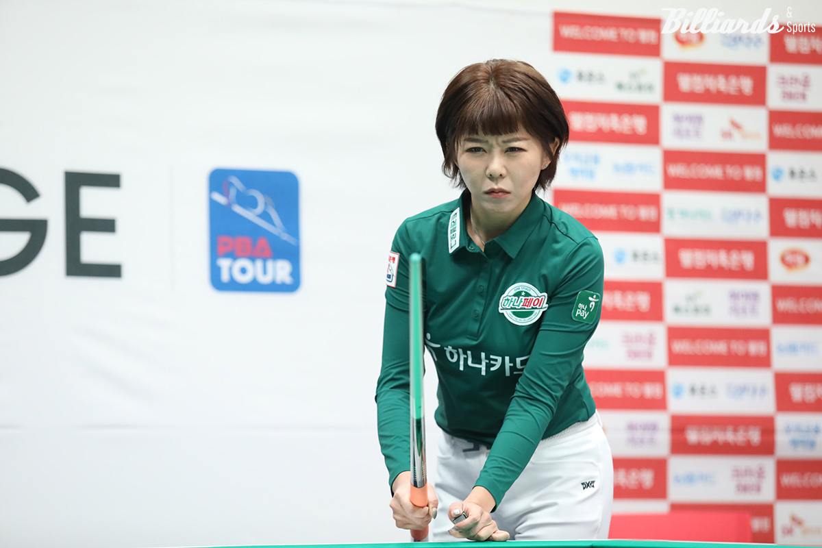 하나카드는 1일 2퍼펙트큐 대기록 작성을 눈앞에 두었던 김가영의 활약으로 웰컴저축은행을 세트스코어 4-2로 꺾었다.  사진=고양/김민영, 이용휘 기자