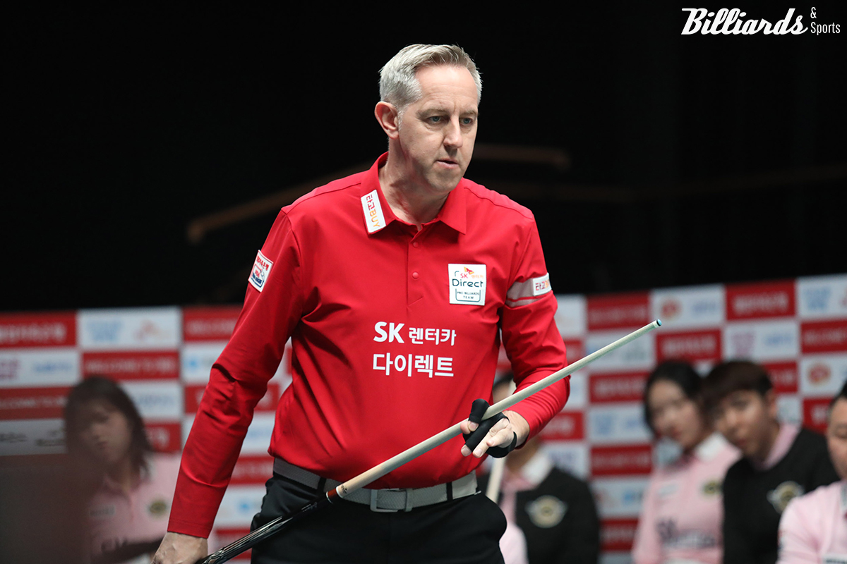 5세트를 승리해 3-2로 역전한 SK렌터카 에디 레펀스(벨기에)