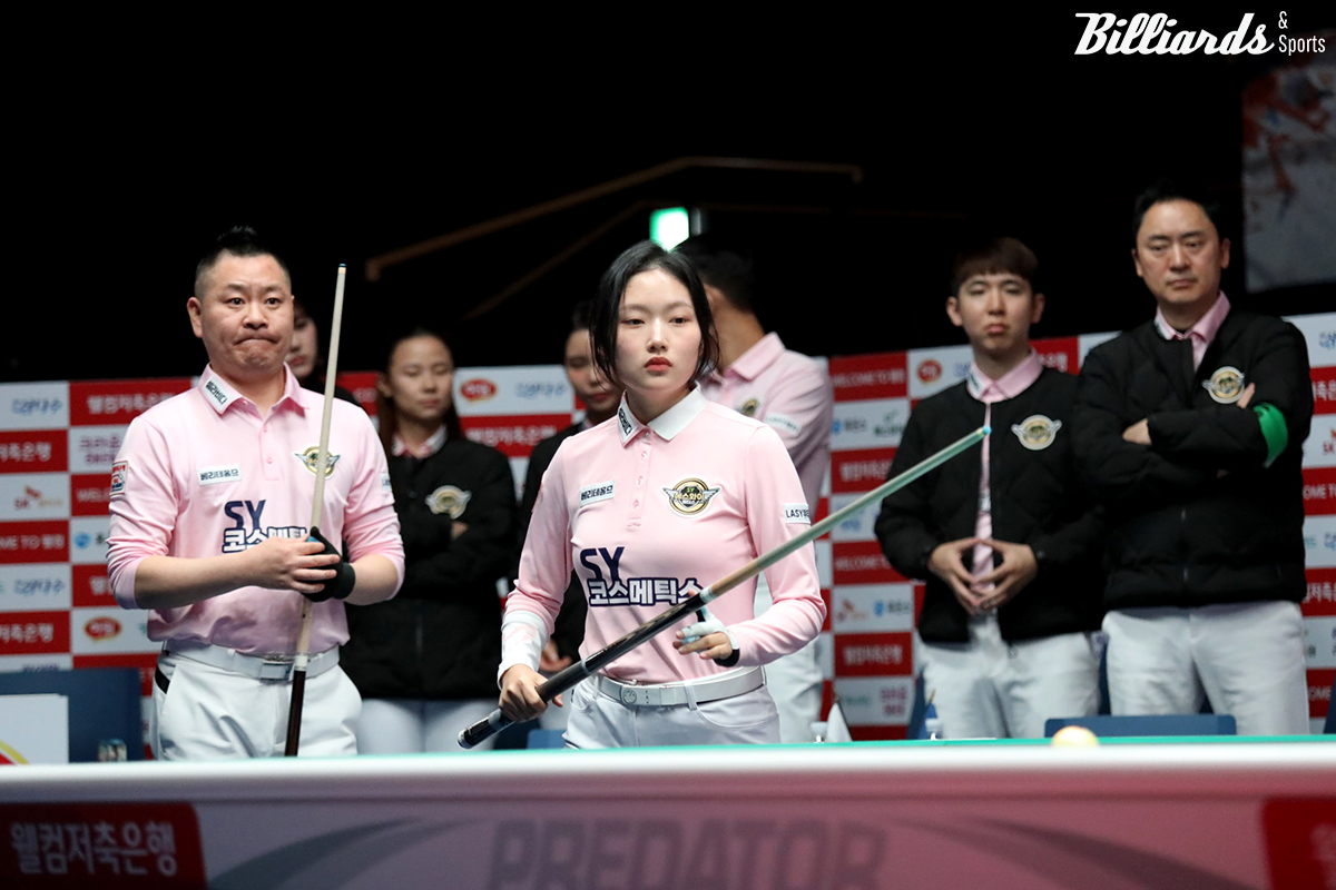 한지은은 4세트를 패했으나, 6세트에서 김민아를 꺾고 승리했다.