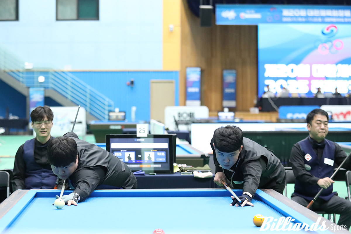 조명우와 김도현의 준결승전 뱅킹.