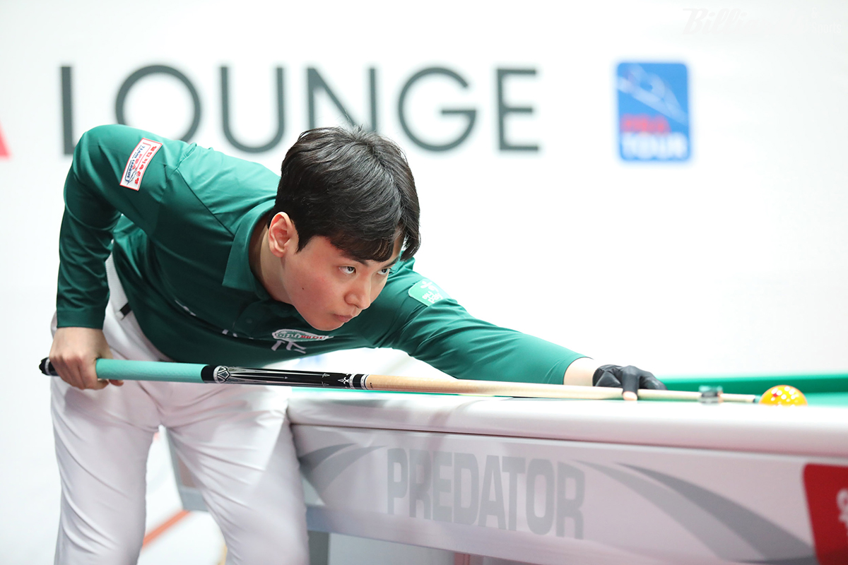 하나카드 신정주는 3세트에서 륏피 체네트(튀르키예)를 15:9(7이닝)로 제압했다.