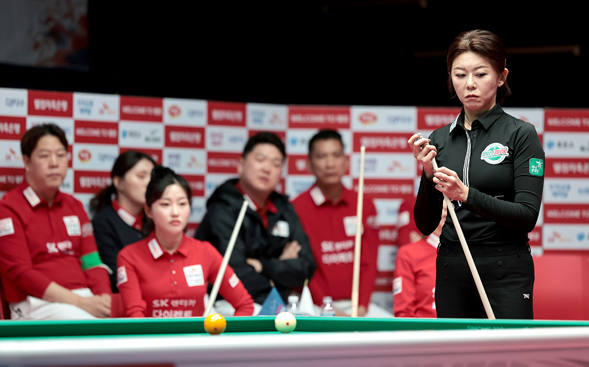 하나카드가 4연승을 달리며 PBA 팀리그 4라운드 우승 경쟁에 합류했다.  사진=PBA 제공