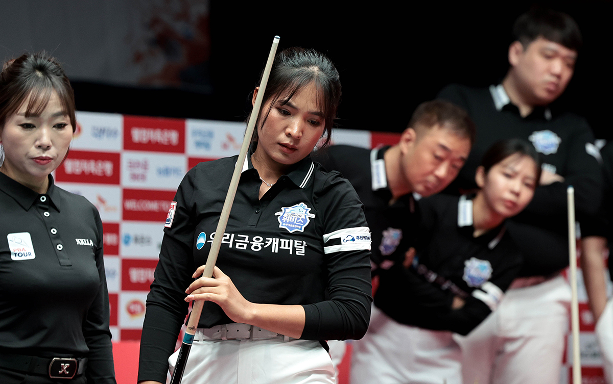 스롱 피아비(우리금융캐피탈)는 2세트에서 승리했다.