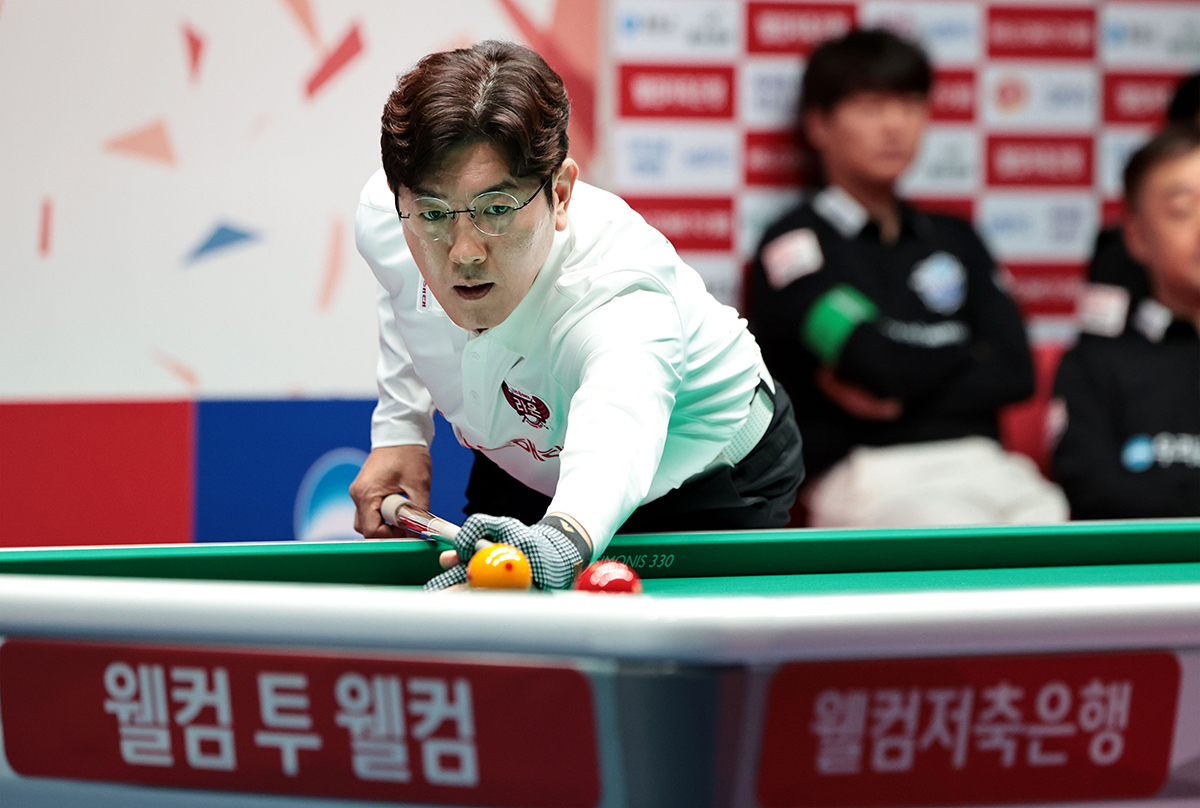 5세트에서 다시 한번 승부를 마무리한 크라운해태 리더 김재근.