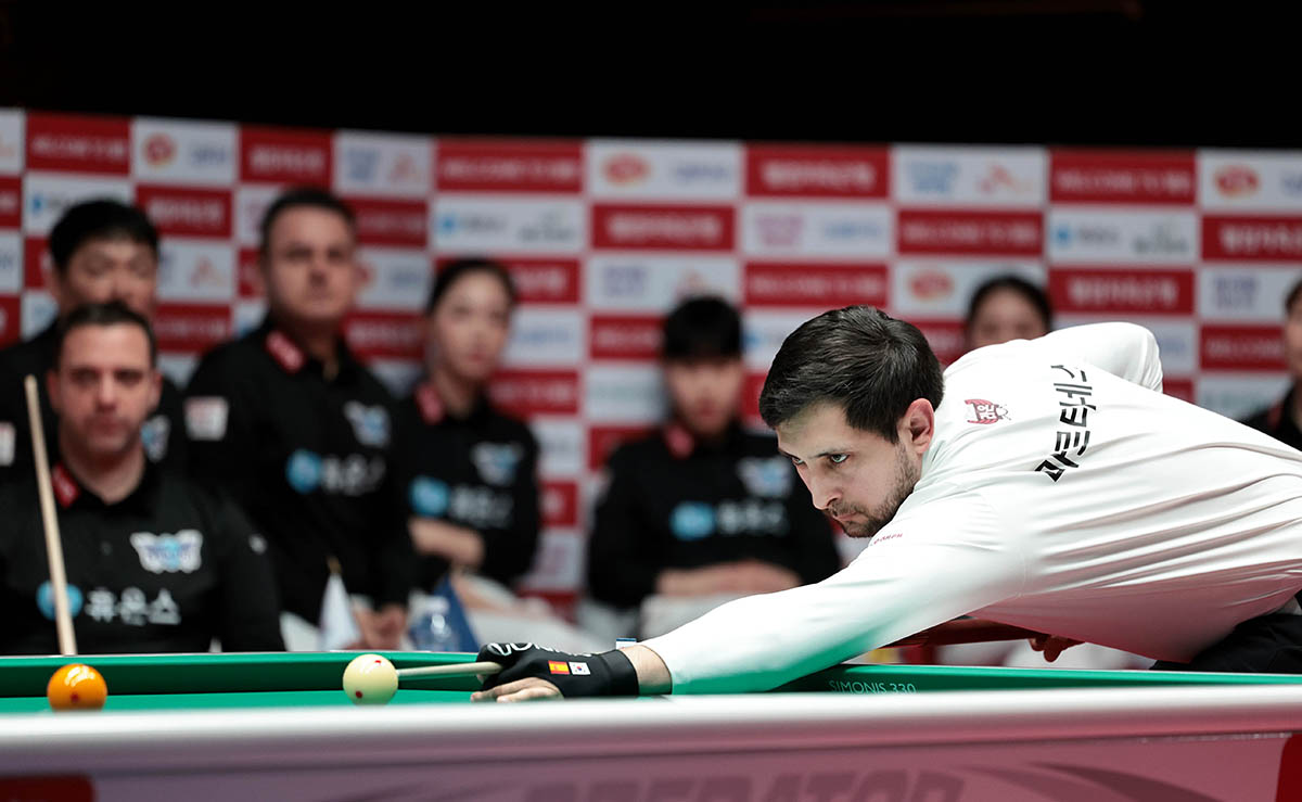 이번 라운드 MVP를 차지한 다비드 마르티네스. 마르티네스는 4라운드 동안 11승 4패를 기록하며 애버리지 2.705으로 활약했다.