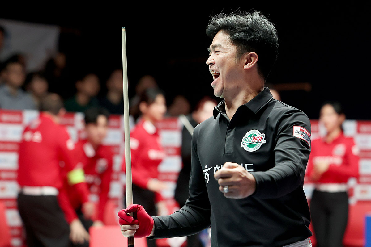 “파이널까지 1승 남았다” 하나카드, 4-1로 PO 3차전 승리