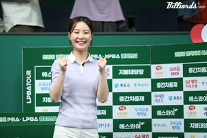 "LPBA 17번째 여왕 탄생 예고" 강유진, 김민아 꺾고 데뷔 8년 만에 결승...